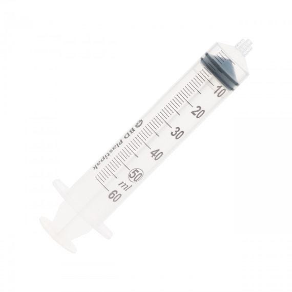 Шприц BD Plastipak™ Luer-Lok™ 50 mL (мл) з прикріпленою тупою голкою для наповнення 18G (Г) × 1½" (1.2 × 40 mm (мм))